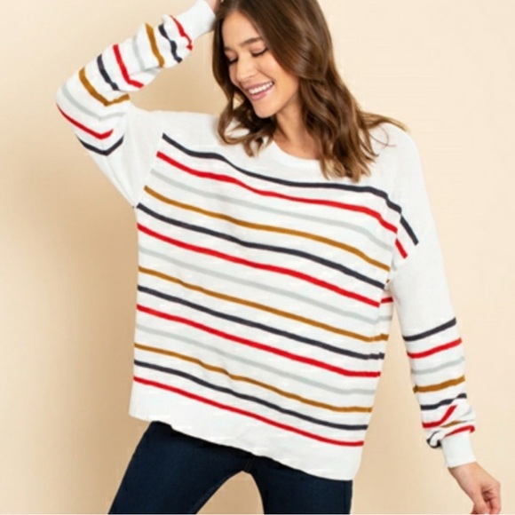 Identity - Striped Sweater - Picture 5 of 5